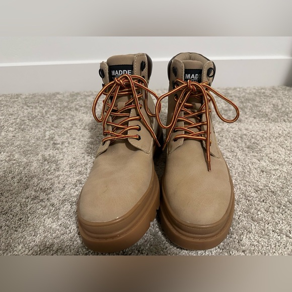 Steve Madden Men's Guntur Utility Style Boots Size 9 Men’s Cognac - NWT - Picture 3 of 9